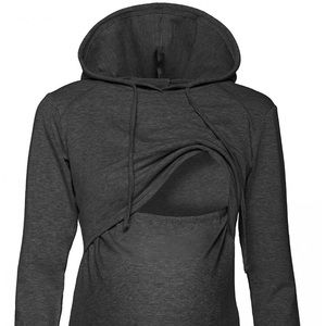 Nursing Hoodie Breastfeeding Sweatshirt